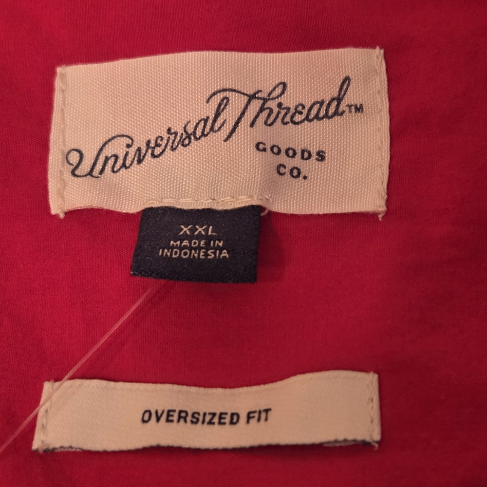 Universal Thread Women's Red Button-Up Dress Shirt - Picture 13 of 13